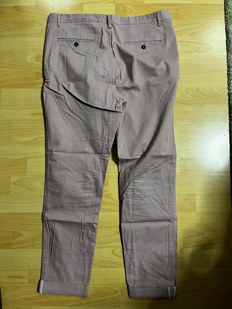 Pánske nohavice staroružovej farby, h&m,l