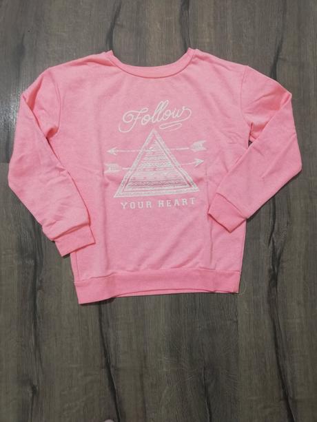 Dievčenská, ružová mikina, 146