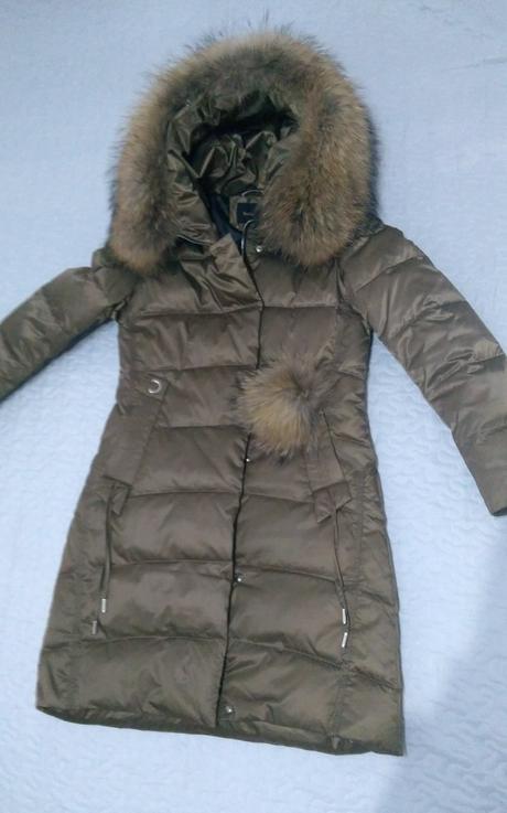 Paperová bunda s pravou kožušinou, s