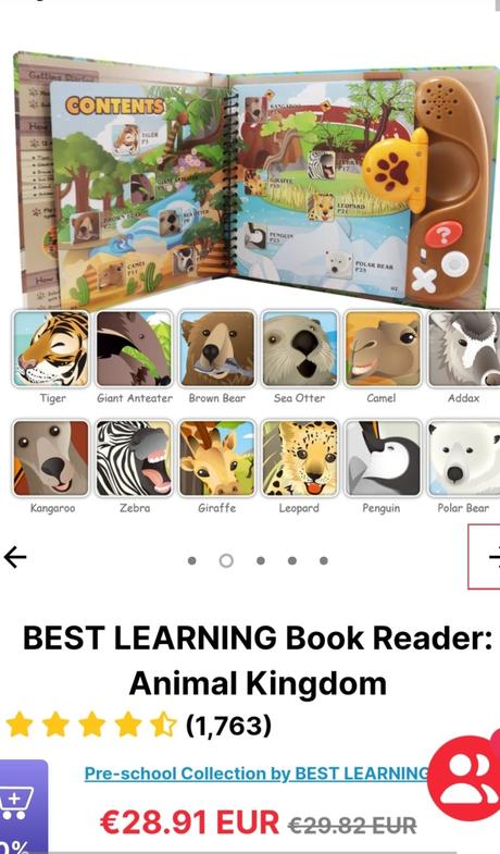 Interaktívna kniha animal kingdom,