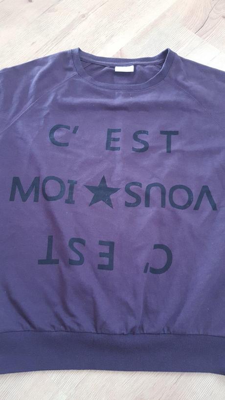 Fialová mikina, l, l