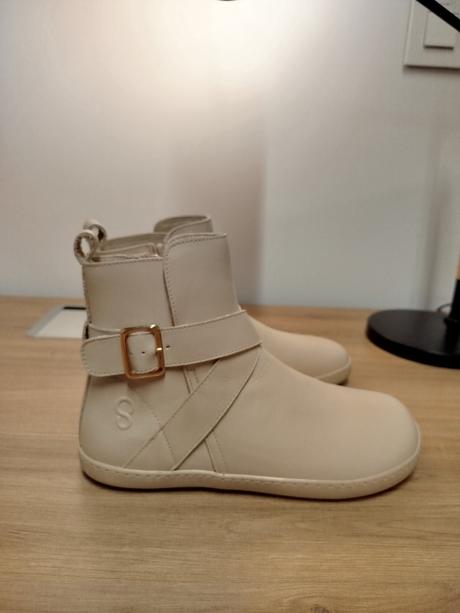 Shapen barefoot členkové čižmy divine vanilla, 38