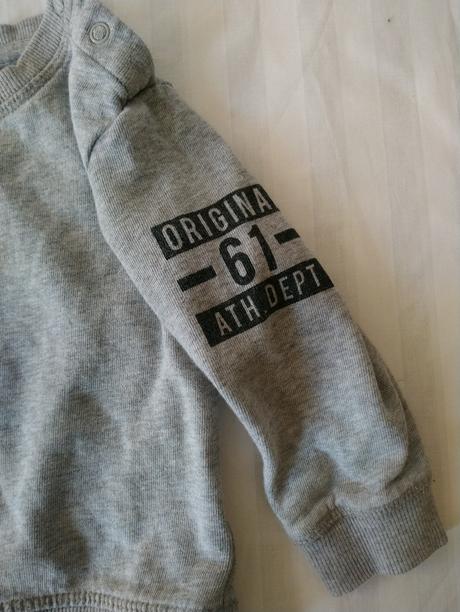 Detská sivá mikina, m, 80