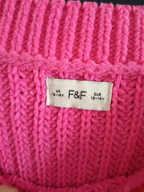 Ružový sveter, f&f,134