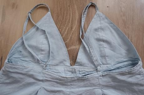 Mäkkučký ľanový riflový top zara, zara,s