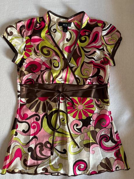 Saténová blúzka, s