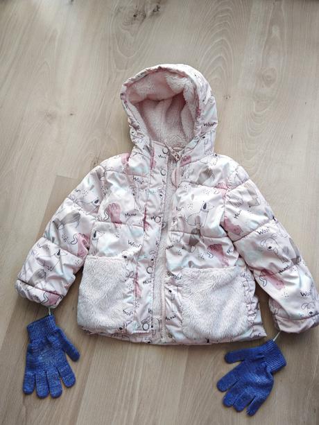 Zimná bundička vyteplena kožušinkou 104, sinsay,104