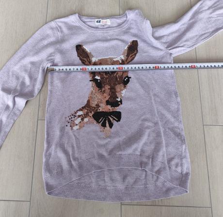 Predám dievčenský sveter, h&m,134