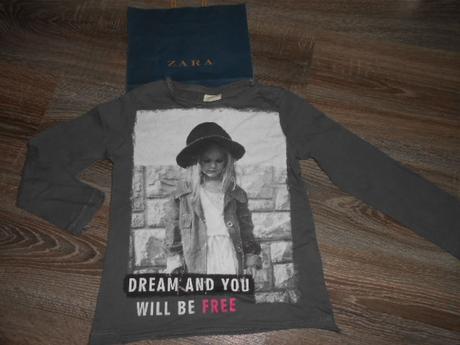 Zara štýlové dievčenské tričko č, 116, zara,116