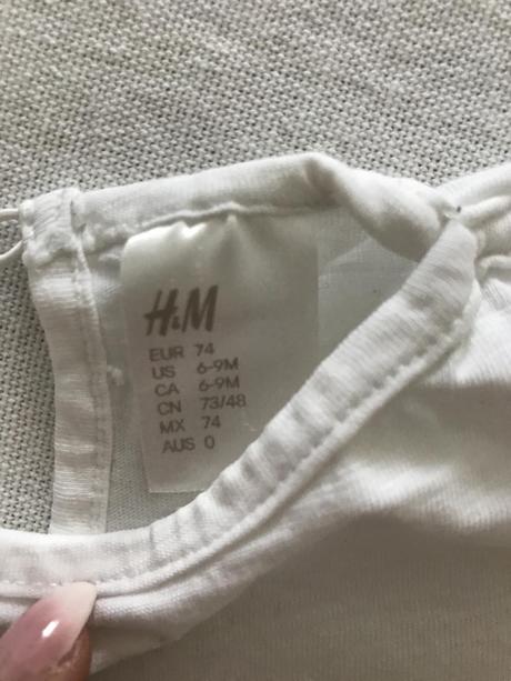Nátelník abc, h&m,74