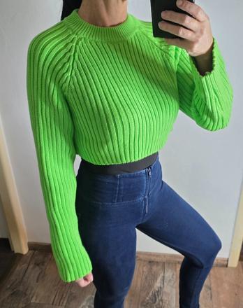 Zara zeleny svetrik, zara,s