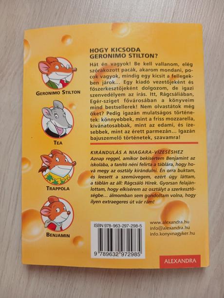 Geronimo stilton kirándulás a niagara vízeséshez, 