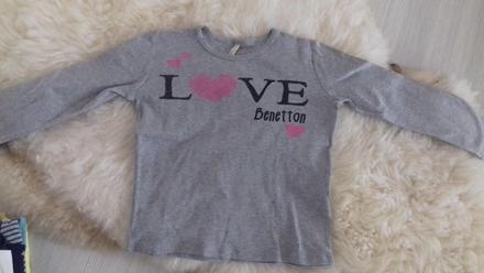 Tričko s dlhým rukávom, benetton,116