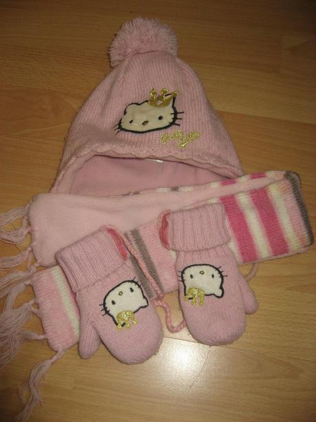 Set - čiapka, šál, rukavičky, h&m,104