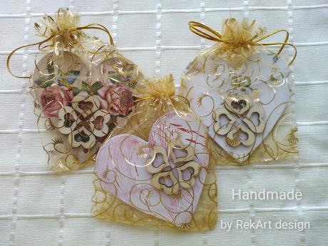 Srdcia z dreva - handmade,