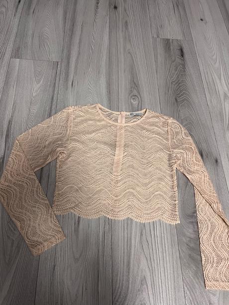 Zara top nude, zara,m
