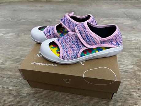 Barefoot sandále na suchý zips, little blue lamb,30