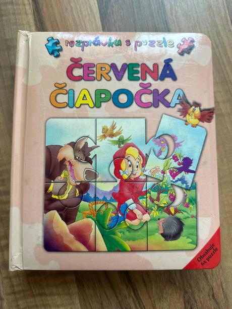 Puzzle kniha červená čiapočka, 