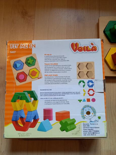 Geometrické tvary malé - montessori, 