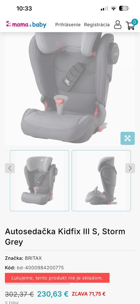 Britax römer kidfix iii s  15-36kg, 4-12 rokov, römer