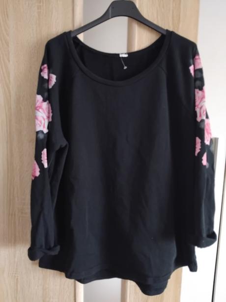 Mikina s kvetmy, h&m,l