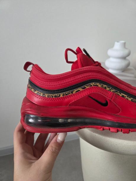 Nike airmax 97 leopard pack university red 39,5-40, nike,40