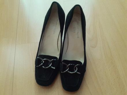 Čierne topanky s aplikaciou, 36