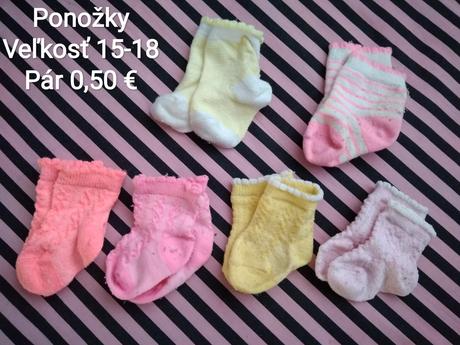 Detské ponožky (aj protišmykové), 18