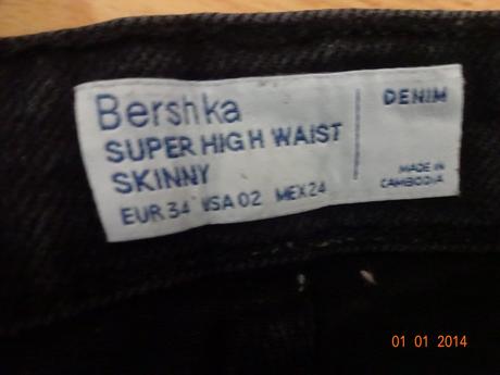 Bershka elasticke rifle, bershka,34