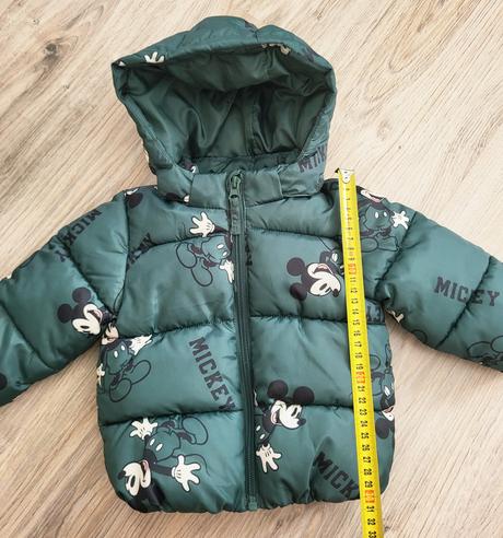Zimná bunda mickey 74 na 6-9 mesiacov, h&m,74