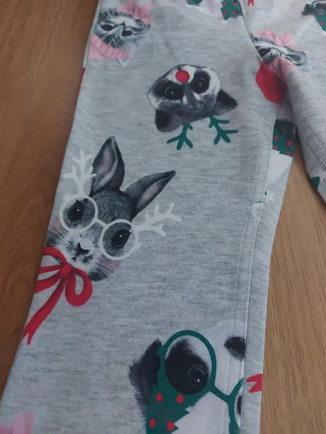 Vianočné legínky, h&m,128