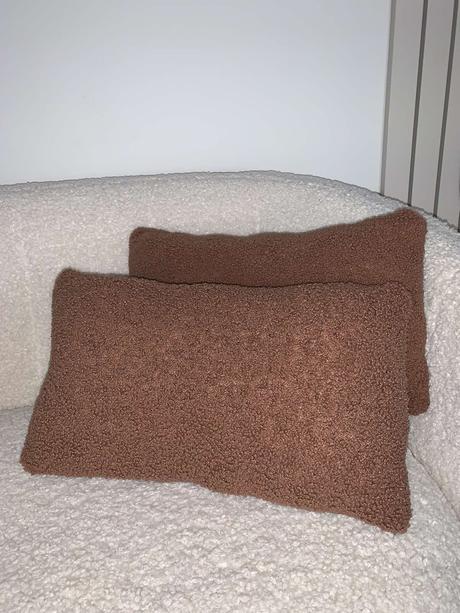 2 teddy dekoračné vankúše, 