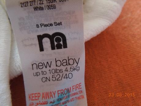 Kompletík newbaby, mothercare,56