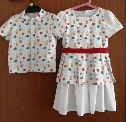 Pre súrodencov šaty 116, košeľa 98, 116