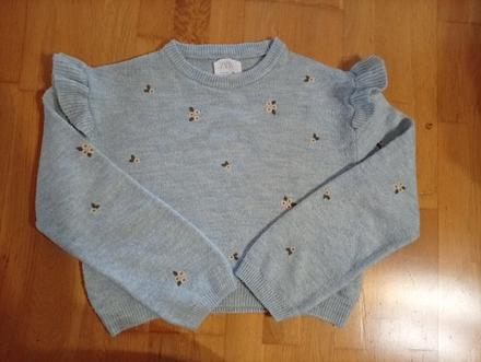 Svetrík s kvietkami, zara,152