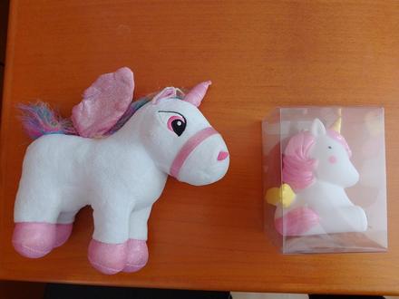 Unicorn - lampička a plyšák,