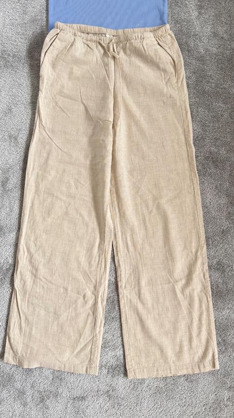 Ľanové nohavice h&m 158, h&m,158