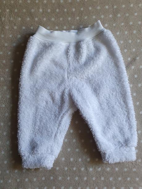 Biela huňatá súprava, richelieu,68