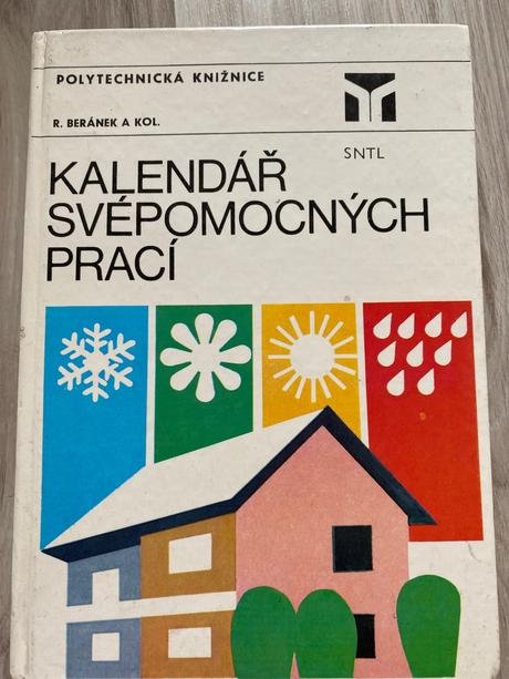 Retro stará kniha kalendář svépomocných prací,