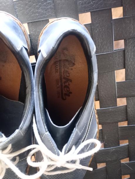 Rieker poltopánky kožené 42, rieker,42