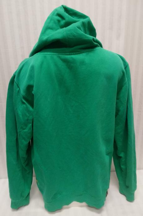 Pánska zelená mikina klokanka s nápismi, zimtstern, l