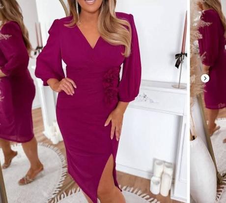 Nádherné baklažánove šaty xxl, xxl