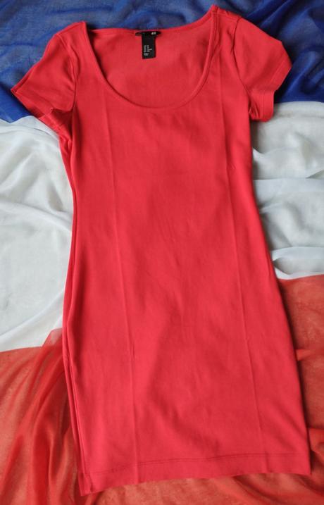 Červené sexi šaty, h&m,xs