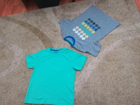 Chlapcenské tričká, veľkosť 122-128, cena za obe, 122