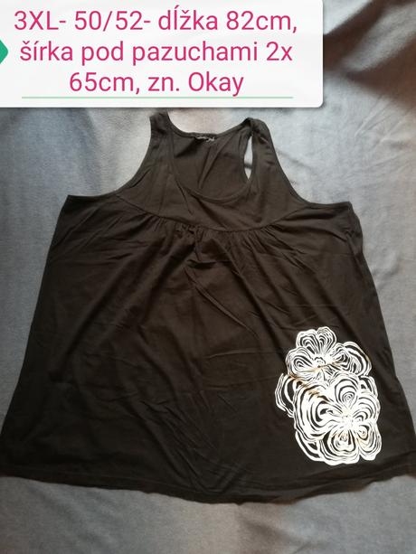 Tričko bez rukávov 50/52, okay,50