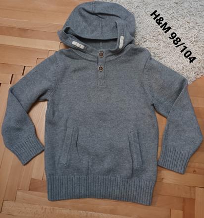 Sveter s kapucňou h&m 98/104, h&m,98