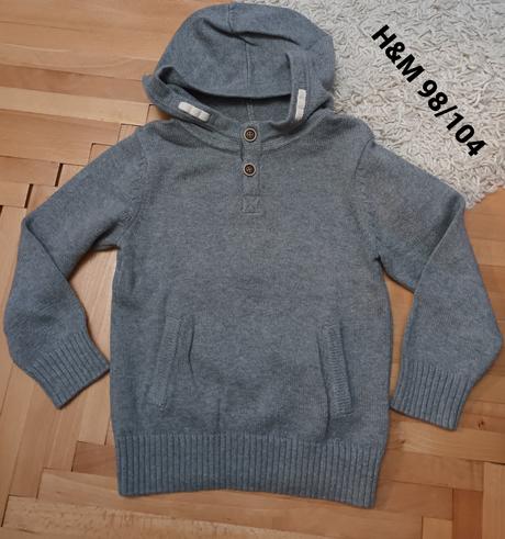 Sveter s kapucňou h&m 98/104, h&m,98