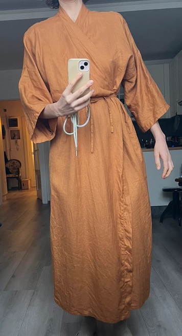 Ľanové maxikomono ninja retzer,