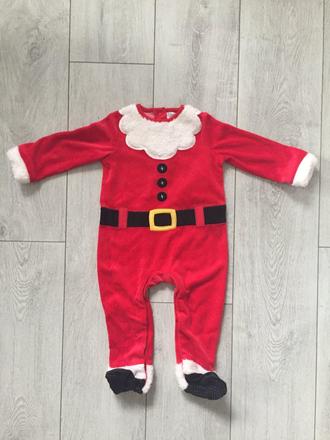 Chlapcensky kostym santa 9-12 mesiacov,