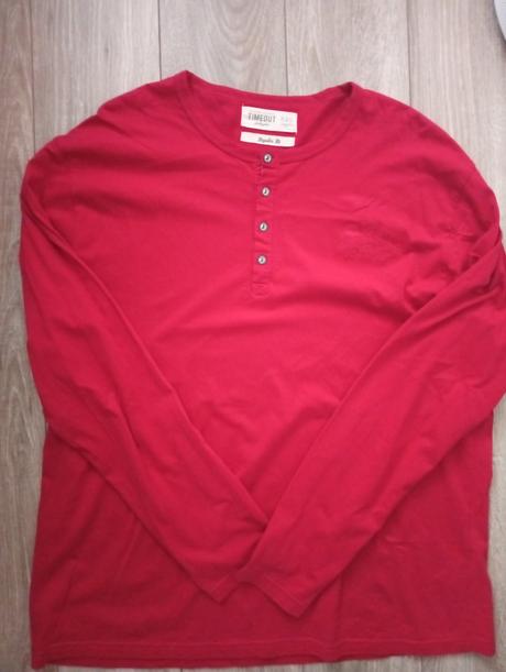 Červené tričko, timeout,xxl